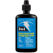 White Lightning 2 in 1  - Chain Lube / Cleaner - 4oz /120ml - Box of 12