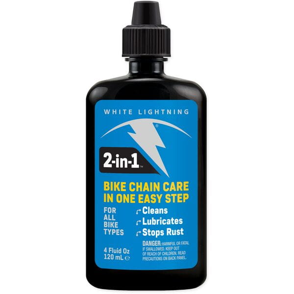 White Lightning 2 in 1  - Chain Lube / Cleaner - 4oz /120ml - Box of 12