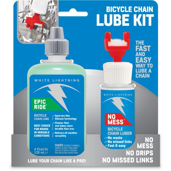 White Lightning Chain Lube with Epic Ride - 4oz /120ml - Box of 5