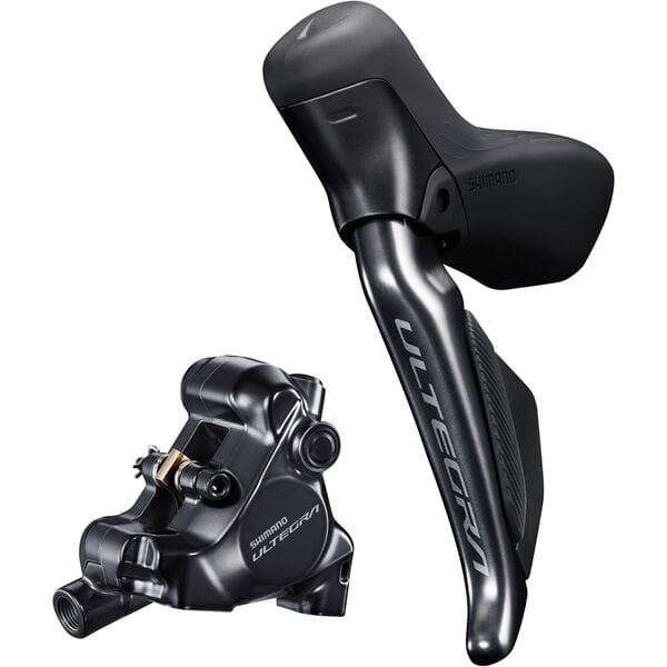 Shimano Ultegra ST-R8171 bled hydraulic disc; Di2 E-tube STI set; flat mount calliper; LH rear