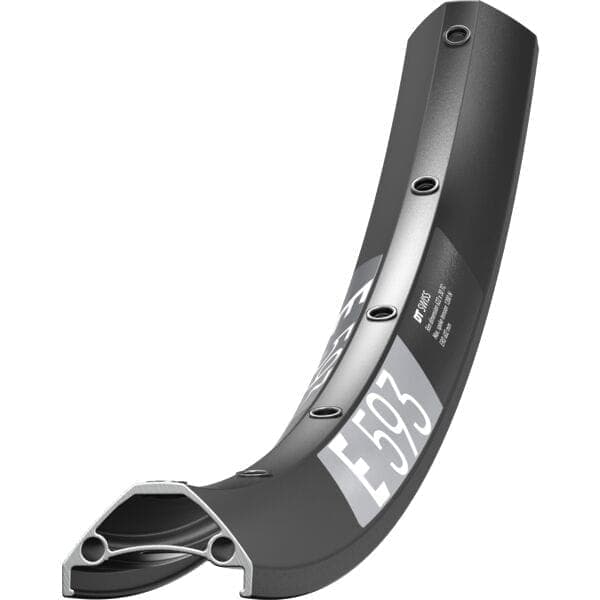 DT Swiss E 593 pin-joined 32 hole Presta-drilled black
