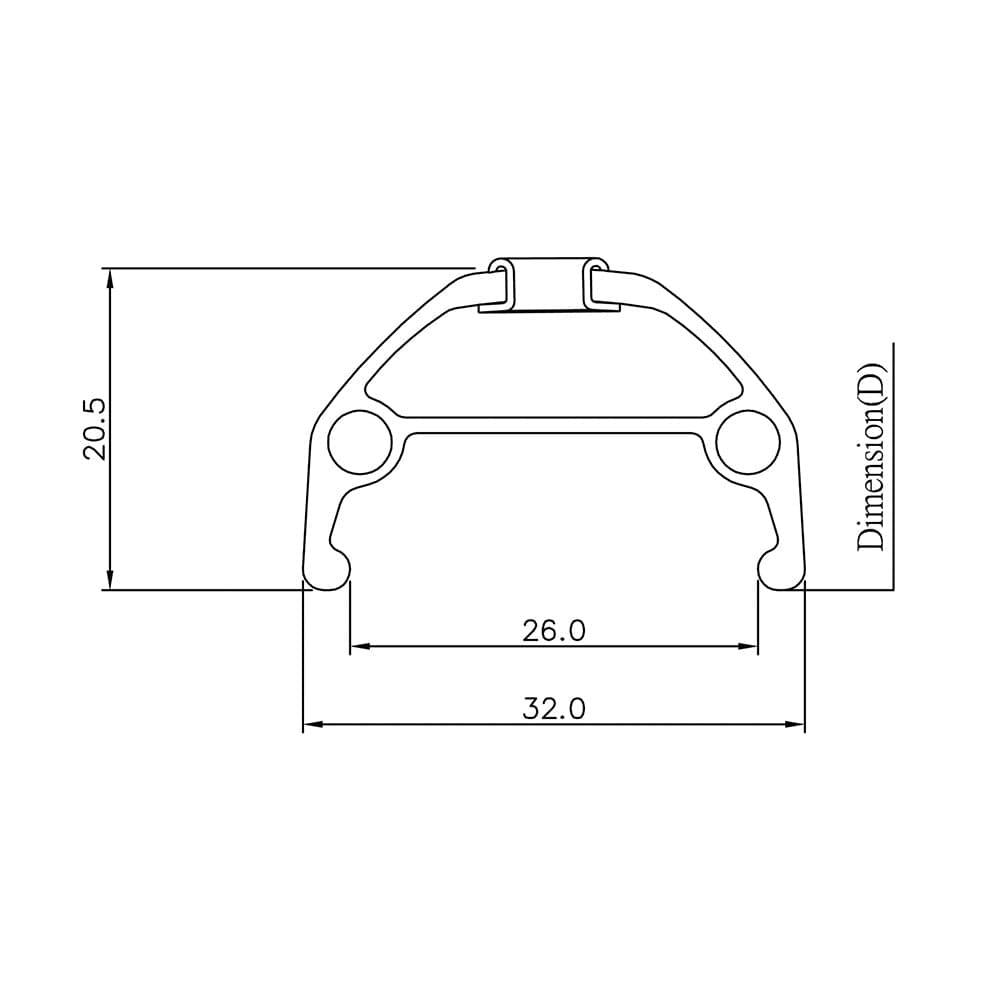 Halo T2 27.5 Rim Black 32H