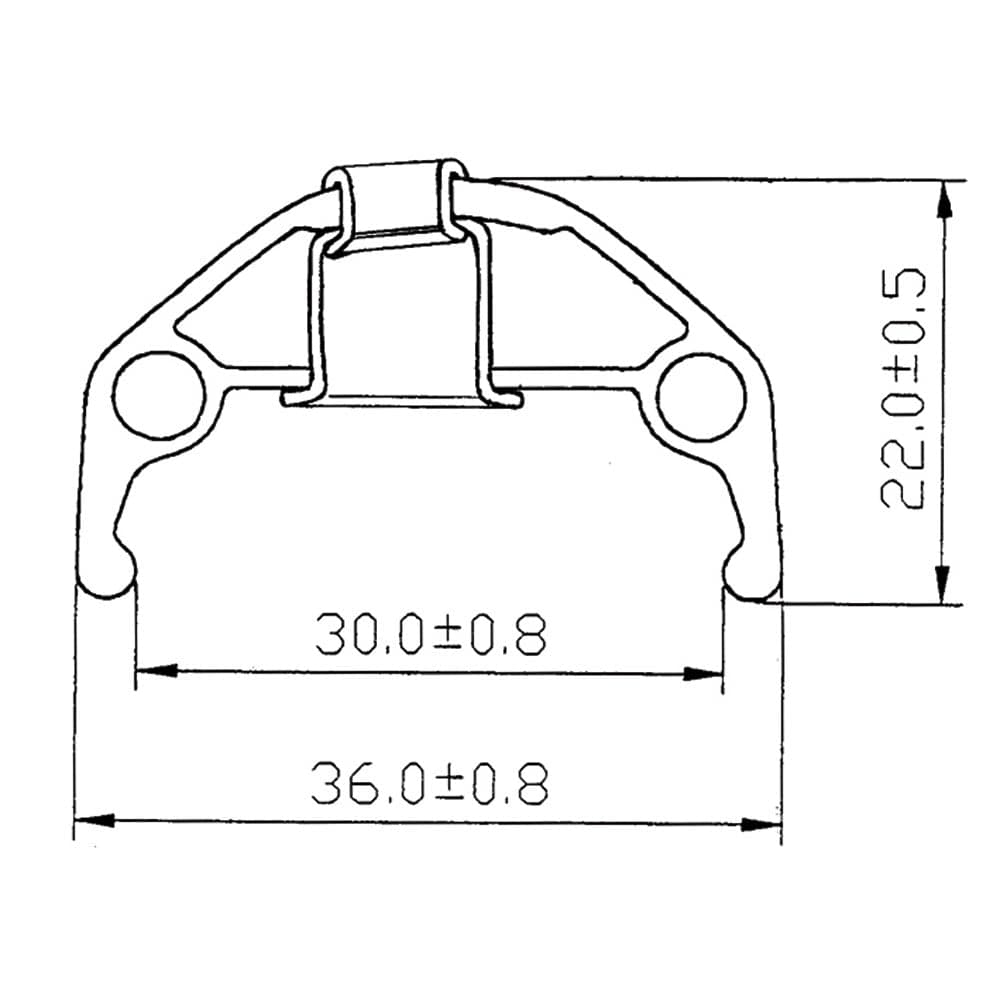 Halo SAS 24" Rim Black 36H