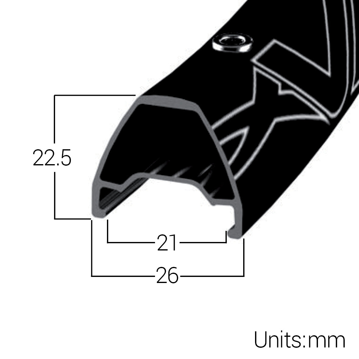 Halo Vapour Rim - 27.5" Stealth Black 36H