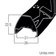 Halo Vapour 29 Inch rim Stealth Black 28H