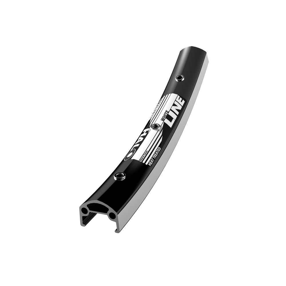 Halo White Line Classic Rim, Double Wall Road/City 24mm Anodised with SS Eyelets, ERD 541