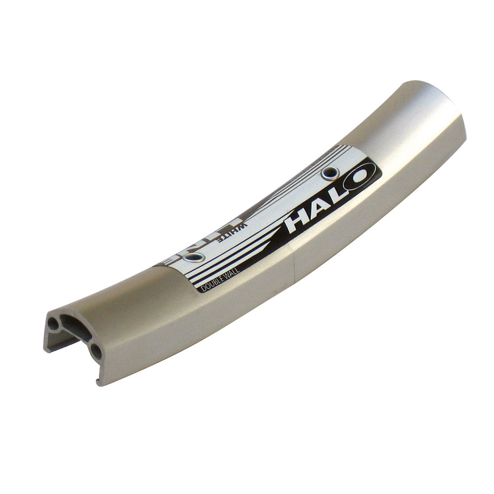Halo White Line Classic Rim, Double Wall Road/City 24mm Anodised with SS Eyelets, ERD 541