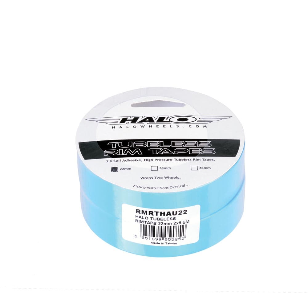 Halo Tubeless Rim Tape Blue 22mm