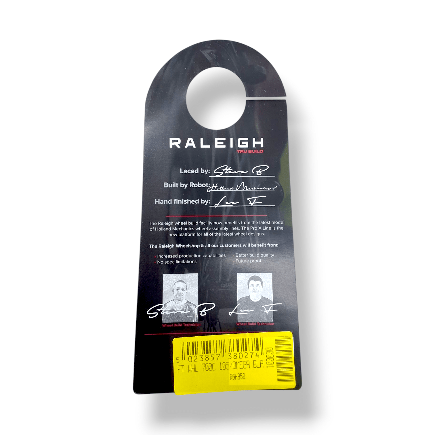 Tru-build wheels 700C Front Wheel, Shimano 105, Mach1 Omega Rim, 32H, Black - Front - Black