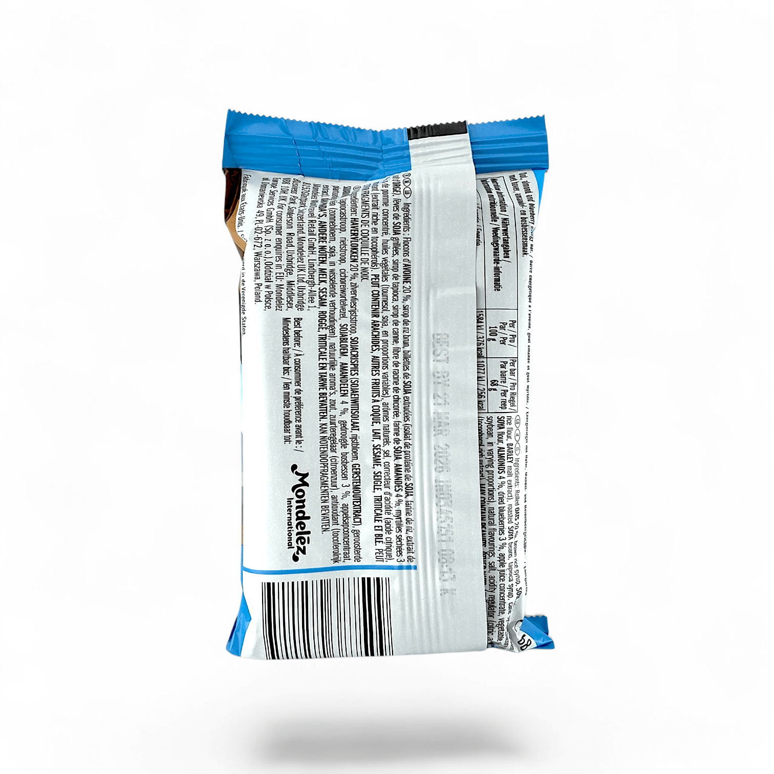 Clif Bar Blueberry Almond Crisp 12 Pack 70% Organic