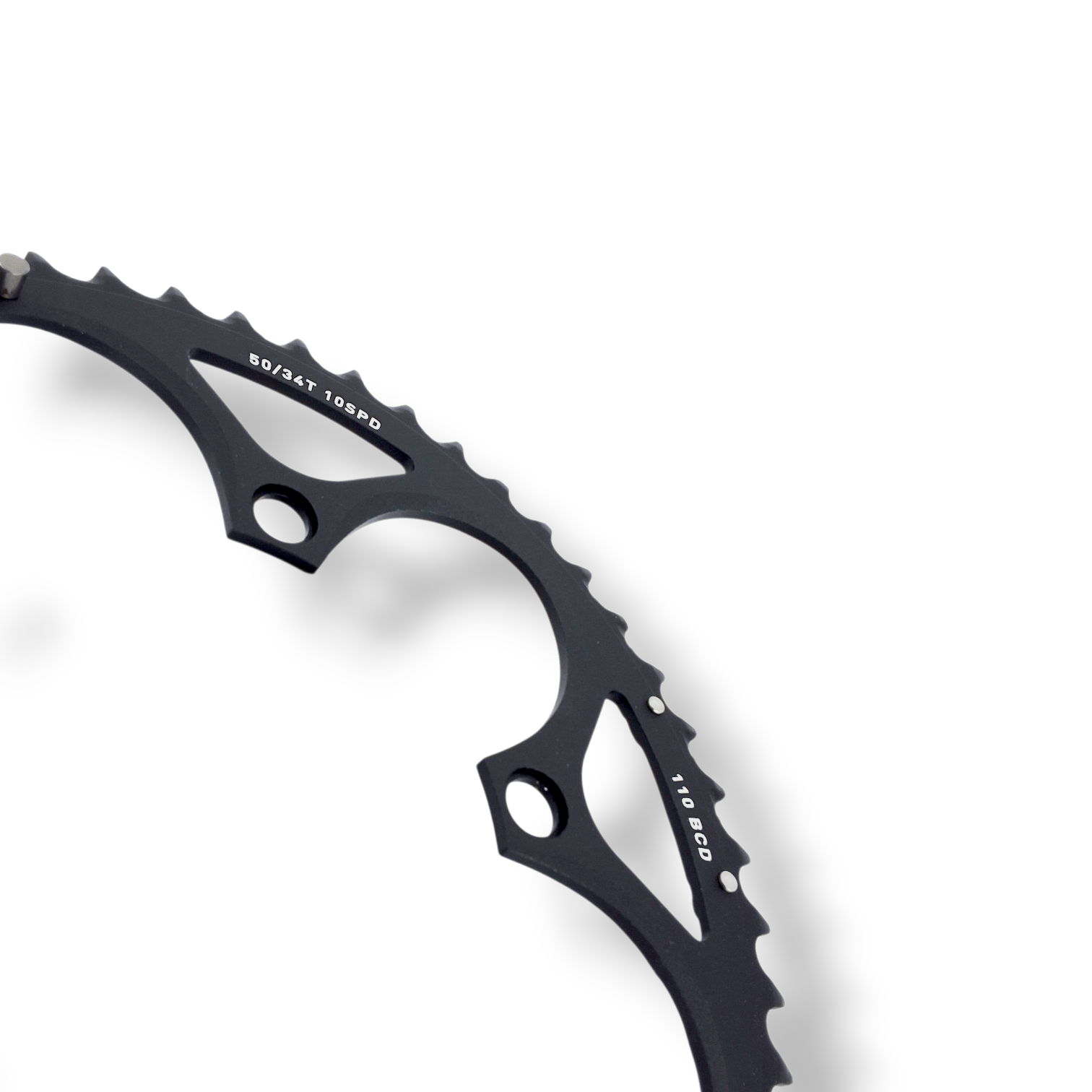 Sram Spare - Chain Ring Road 50T 110 B V2 Aluminium 4Mm Black (50-34): Black 50T