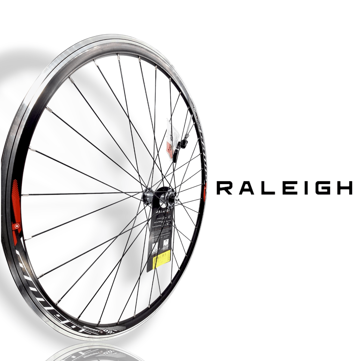 Tru-build wheels 700C Front Wheel, Shimano 105, Mach1 Omega Rim, 32H, Black - Front - Black