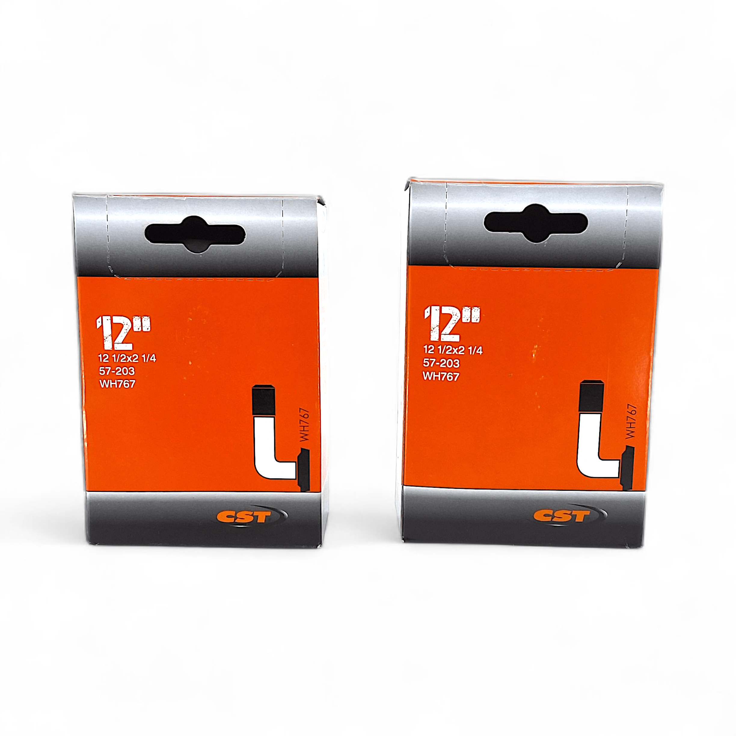 CST 12 1/2 X 2 1/4 Inch Inner Tube With A 90 Degree Schrader - 12.5 - Black