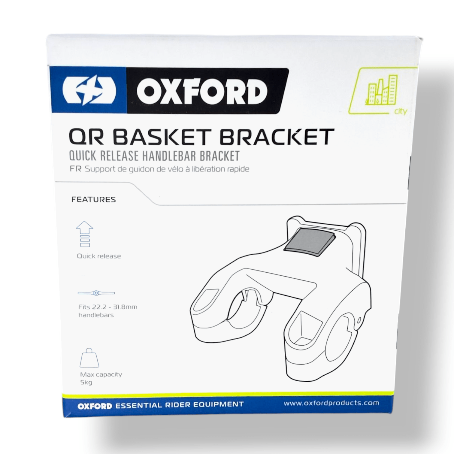 Oxford Quick Release Basket Handlebar Bracket
