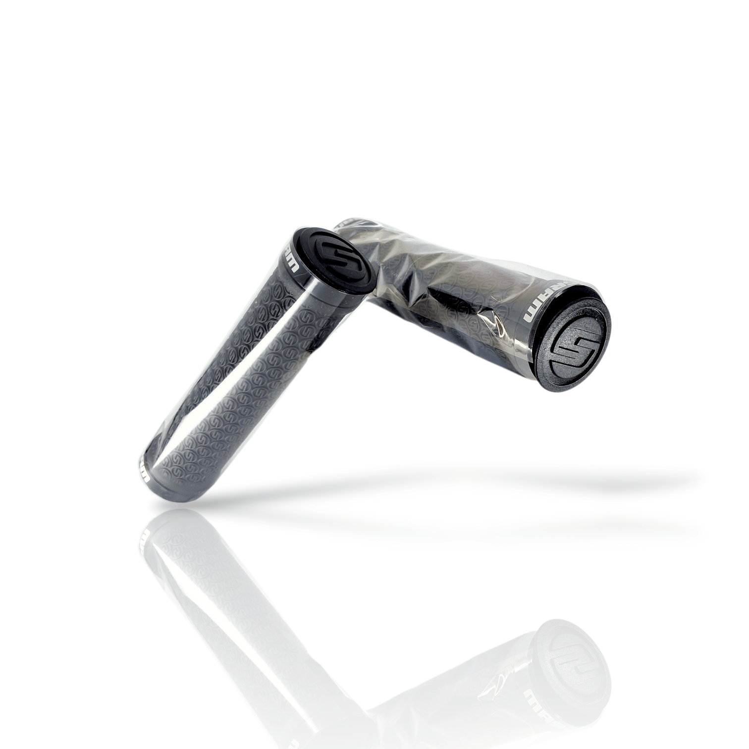 Sram Locking Grips W/ 2 Clamps & End Plugs Black: