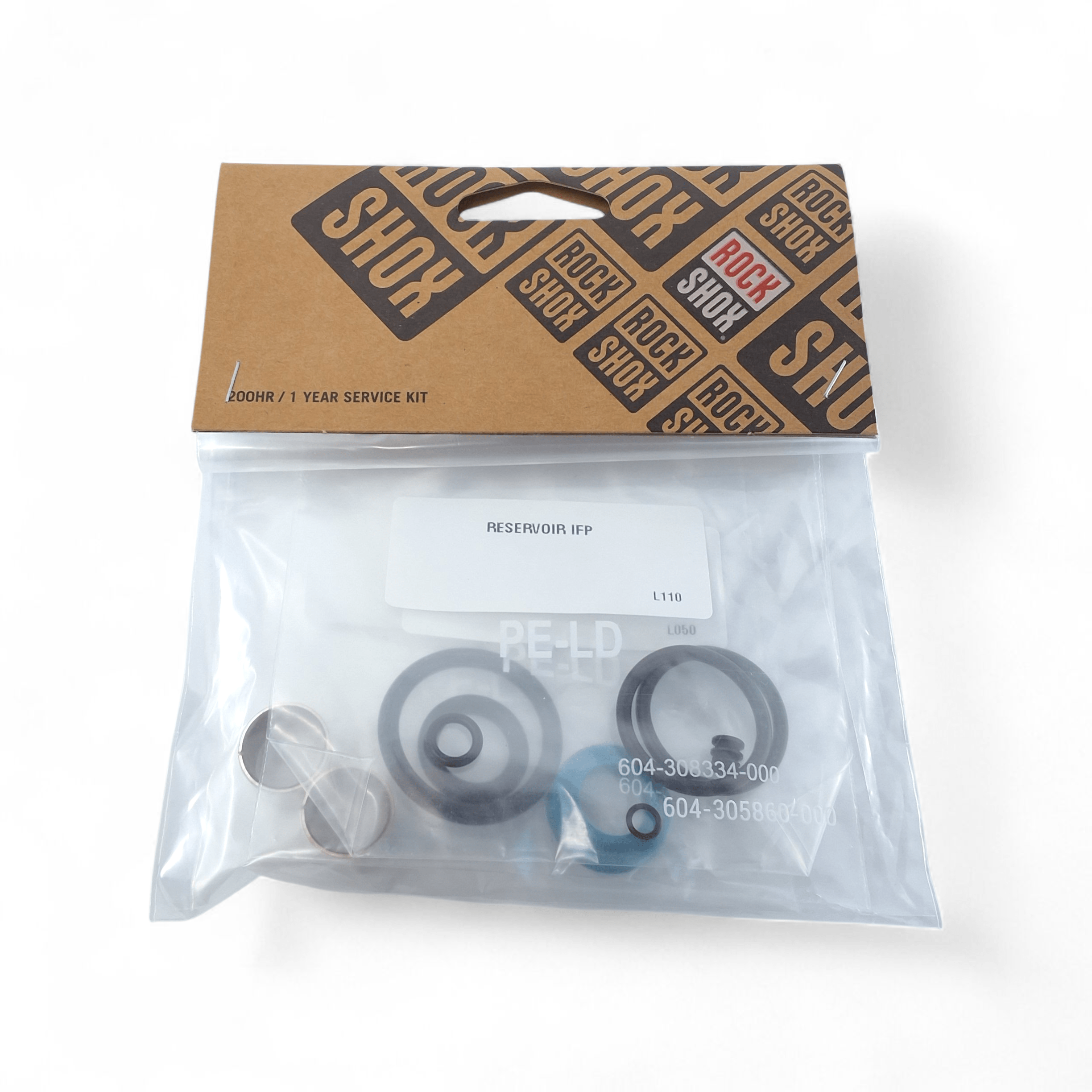 Rockshox Service - 200 Hour/1 Year Service Kit (Includes Sealhead Seals, Piston Seal, Glide Rings, Ifp Seals) - Super Deluxe Coil A1-A2 (2018-2020): Black