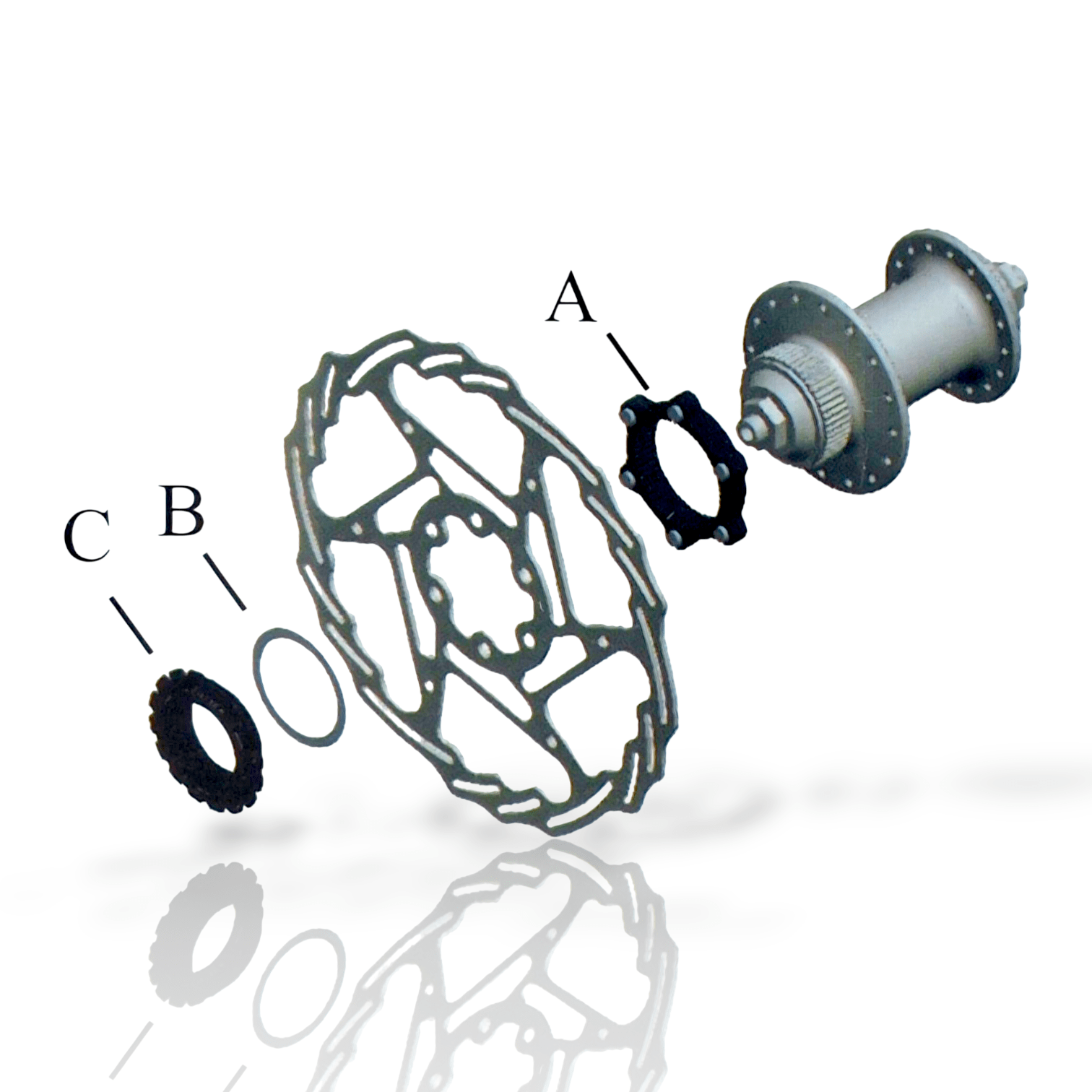 Ashima Centerlock Rotor Lockring Lightweight + Steel Washer (9/10/12/15/20Mm Axle):
