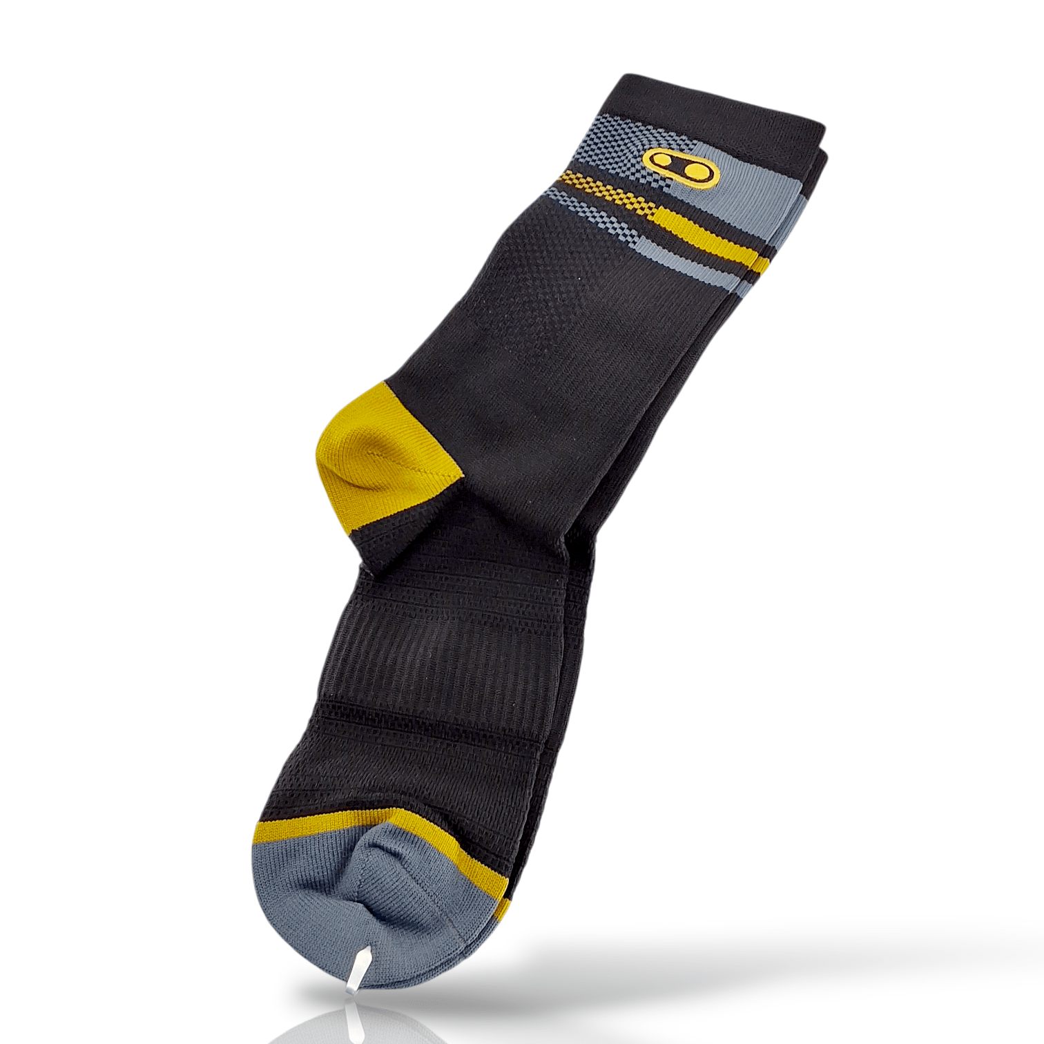 Crankbrothers Icon Socks - Black/Gold - Small/Medium
