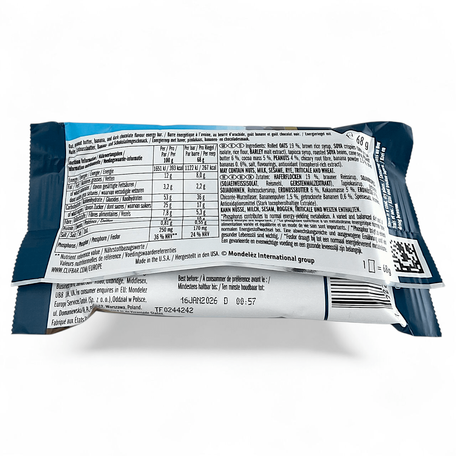 Clif Bar Peanut Butter Banana 12 Pack 70% Organic