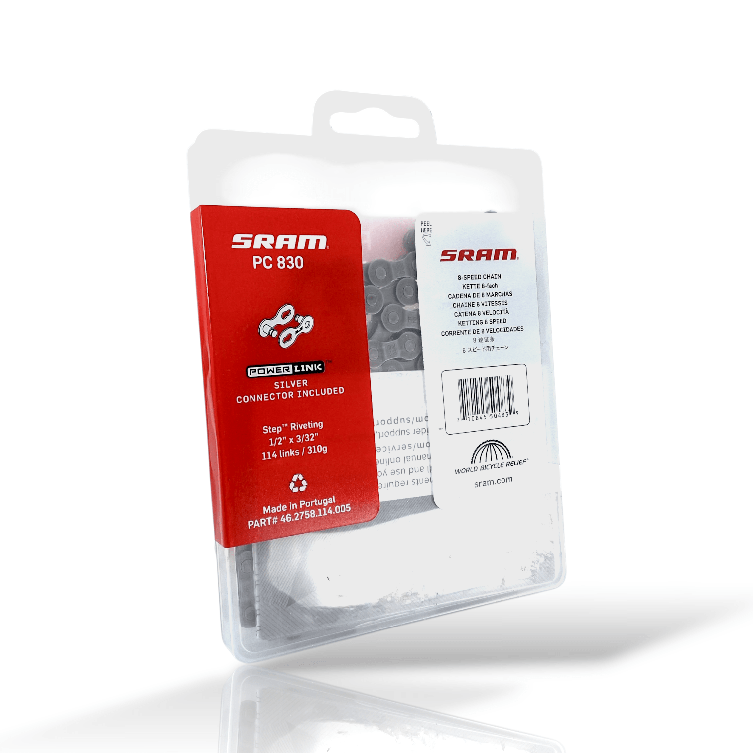 Sram Powerpack Pg-730 Cassette/PC-830 Chain 7 Speed 12-32T Works - 7 speed - Grey