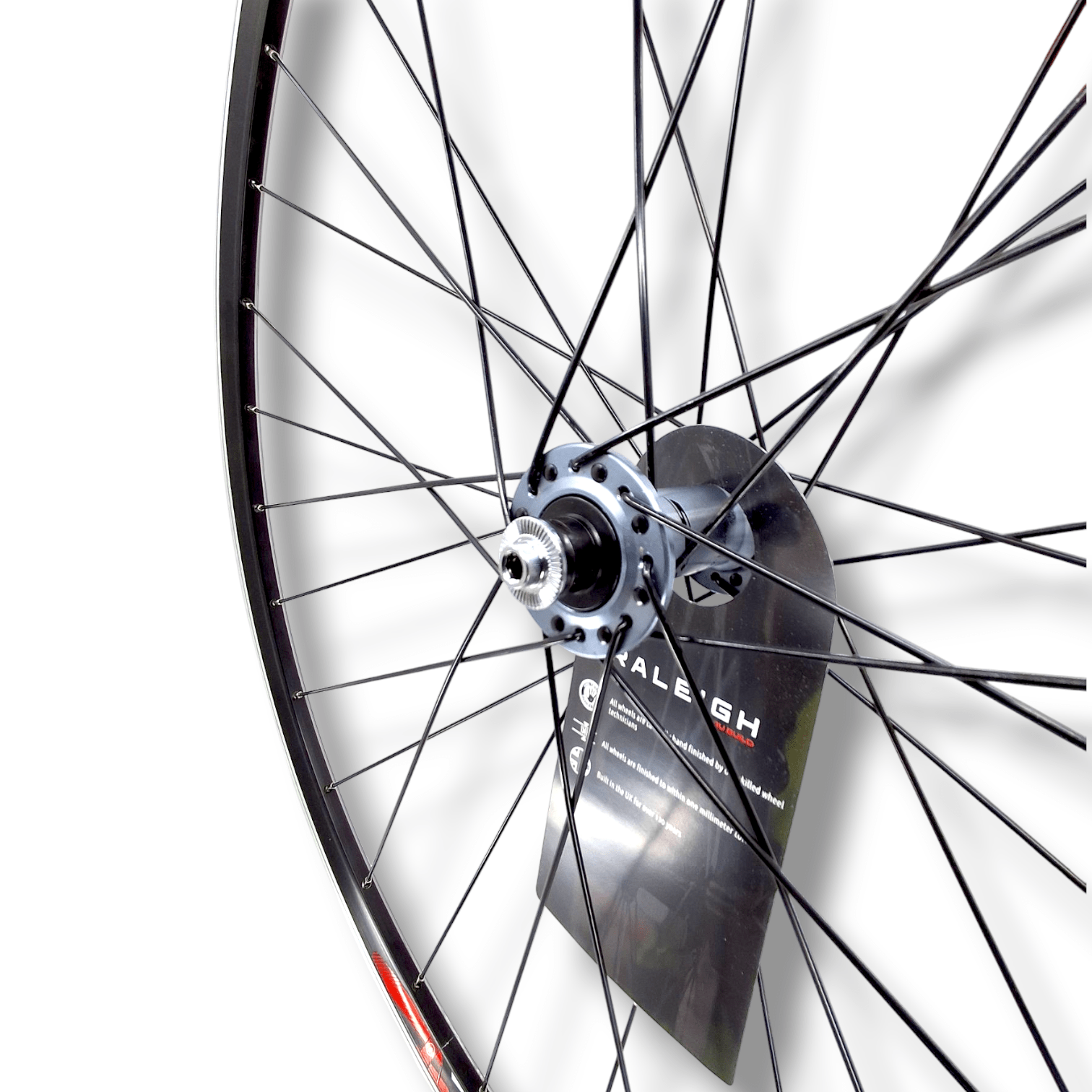 Tru-build wheels 700C Front Wheel, Shimano 105, Mach1 Omega Rim, 32H, Black - Front - Black