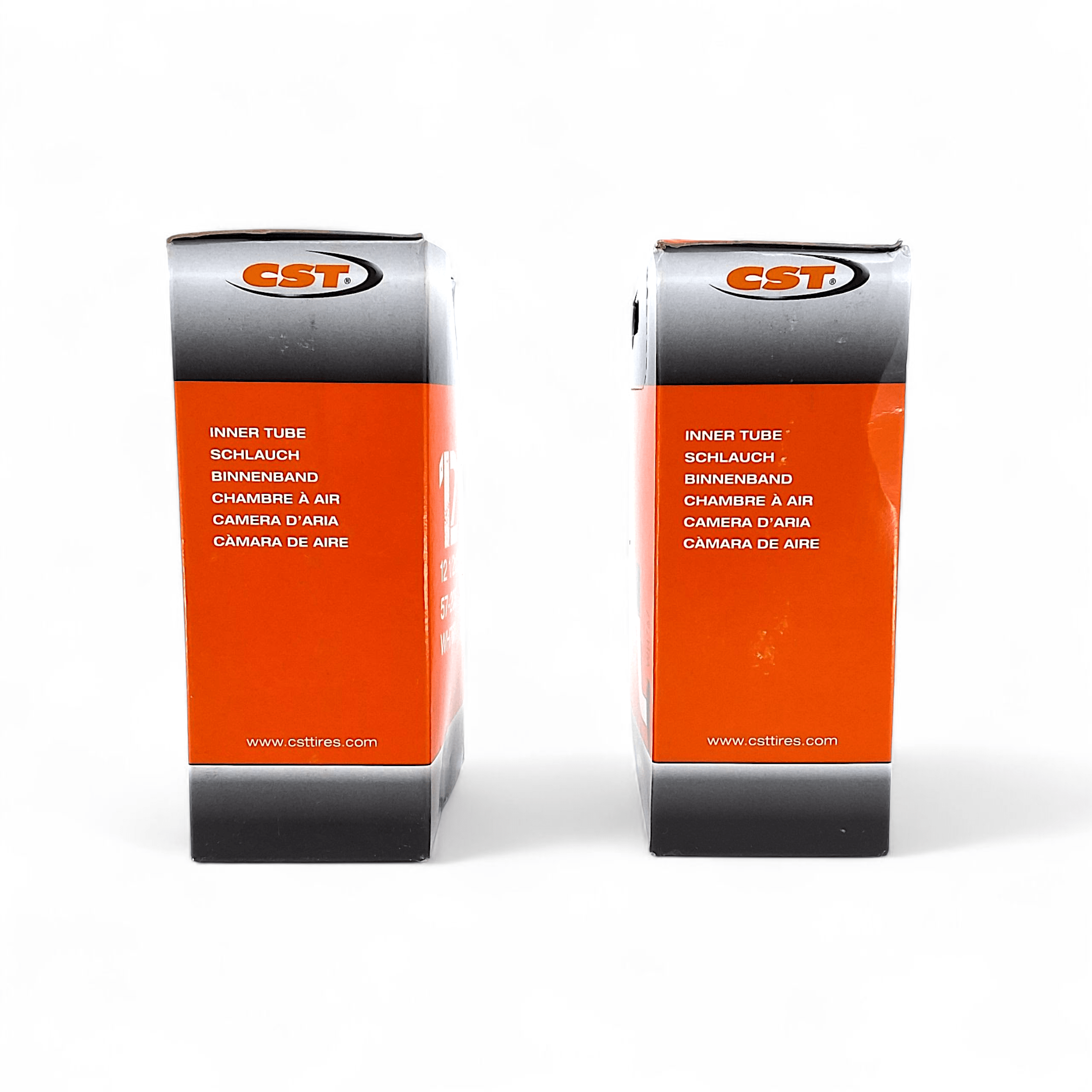 CST 12 1/2 X 2 1/4 Inch Inner Tube With A 90 Degree Schrader - 12.5 - Black