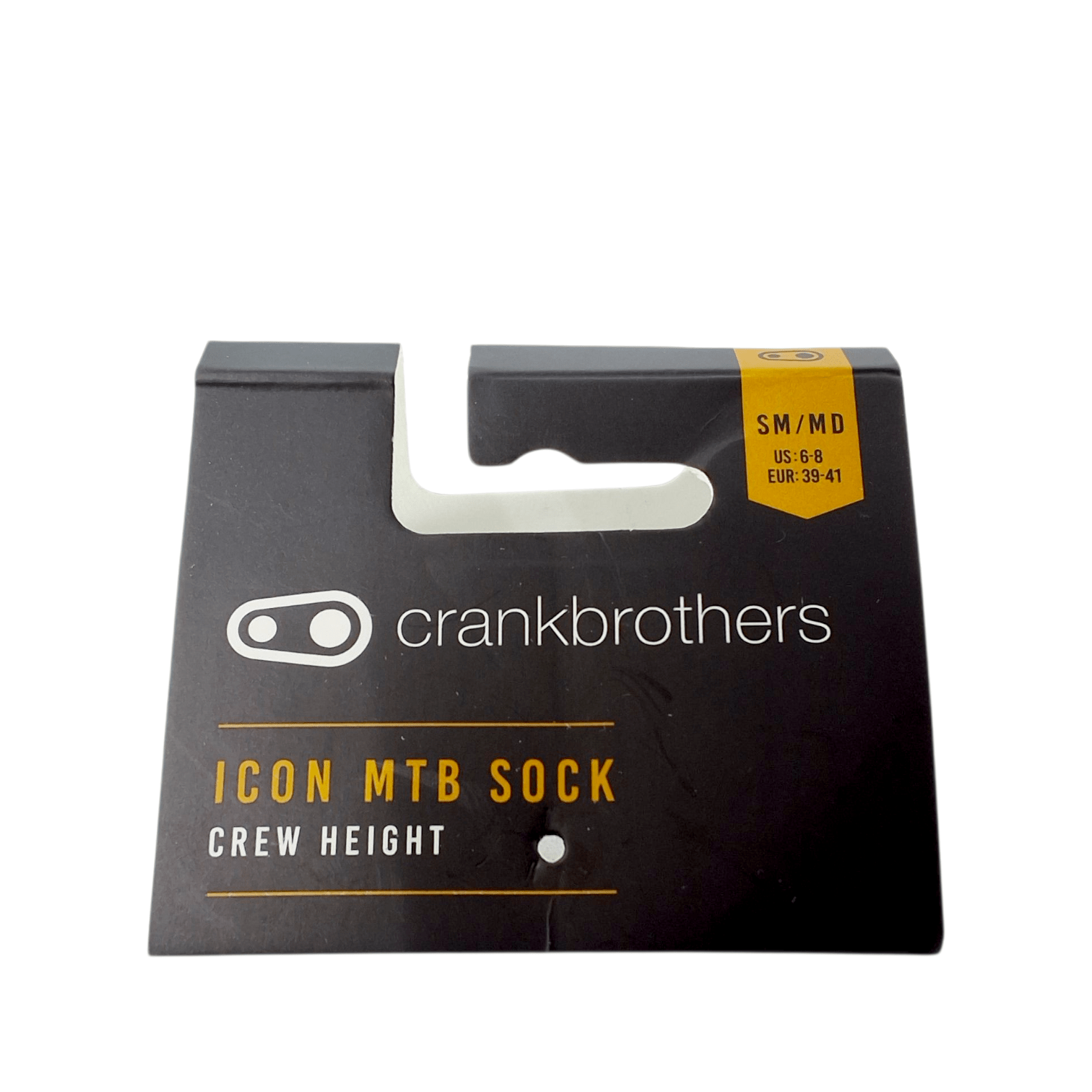 Crankbrothers Icon Socks - Black/Gold - Small/Medium