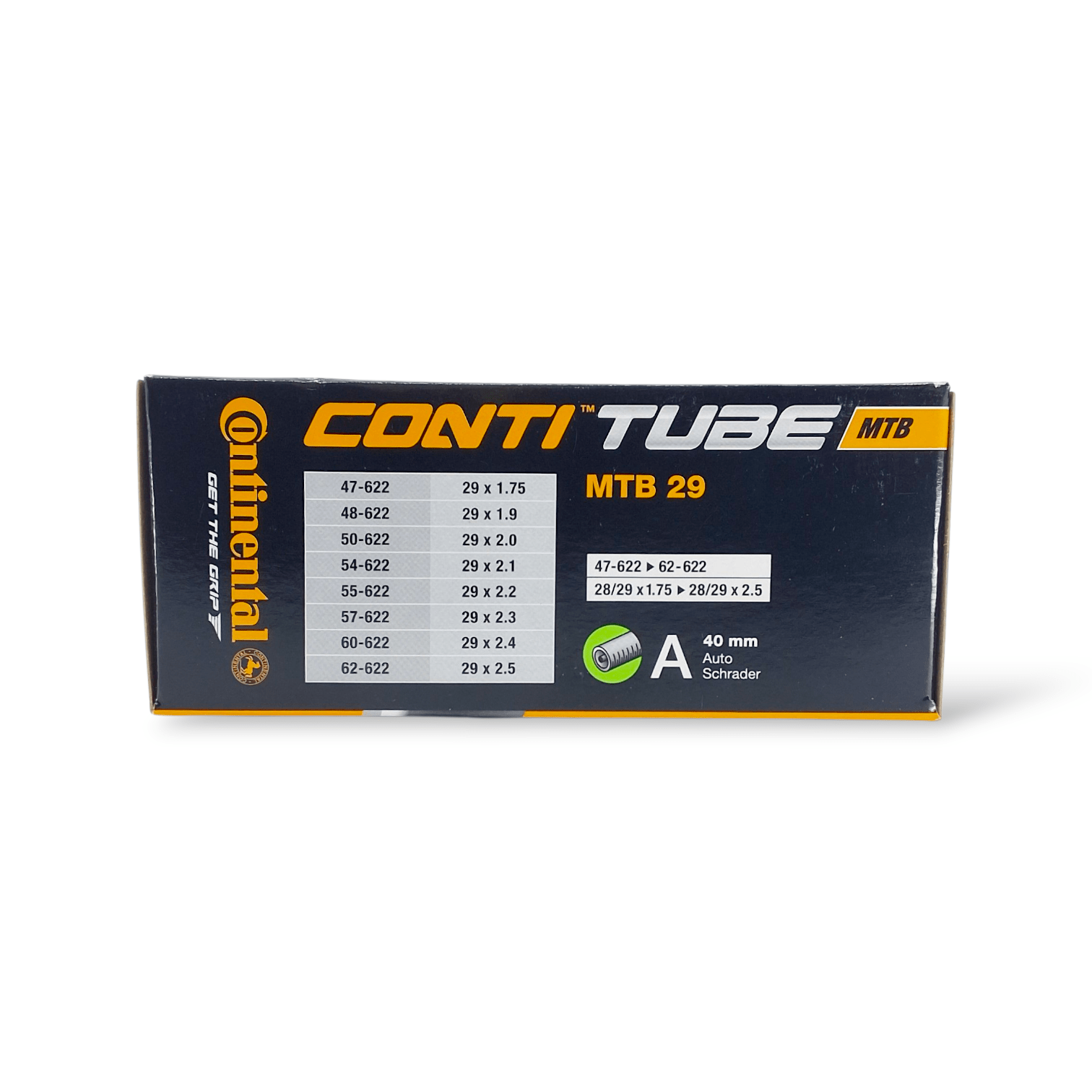 Continental MTB tube 29 x 1.75 - 2.5 inch Schrader valve (for 29er) Inner Tube