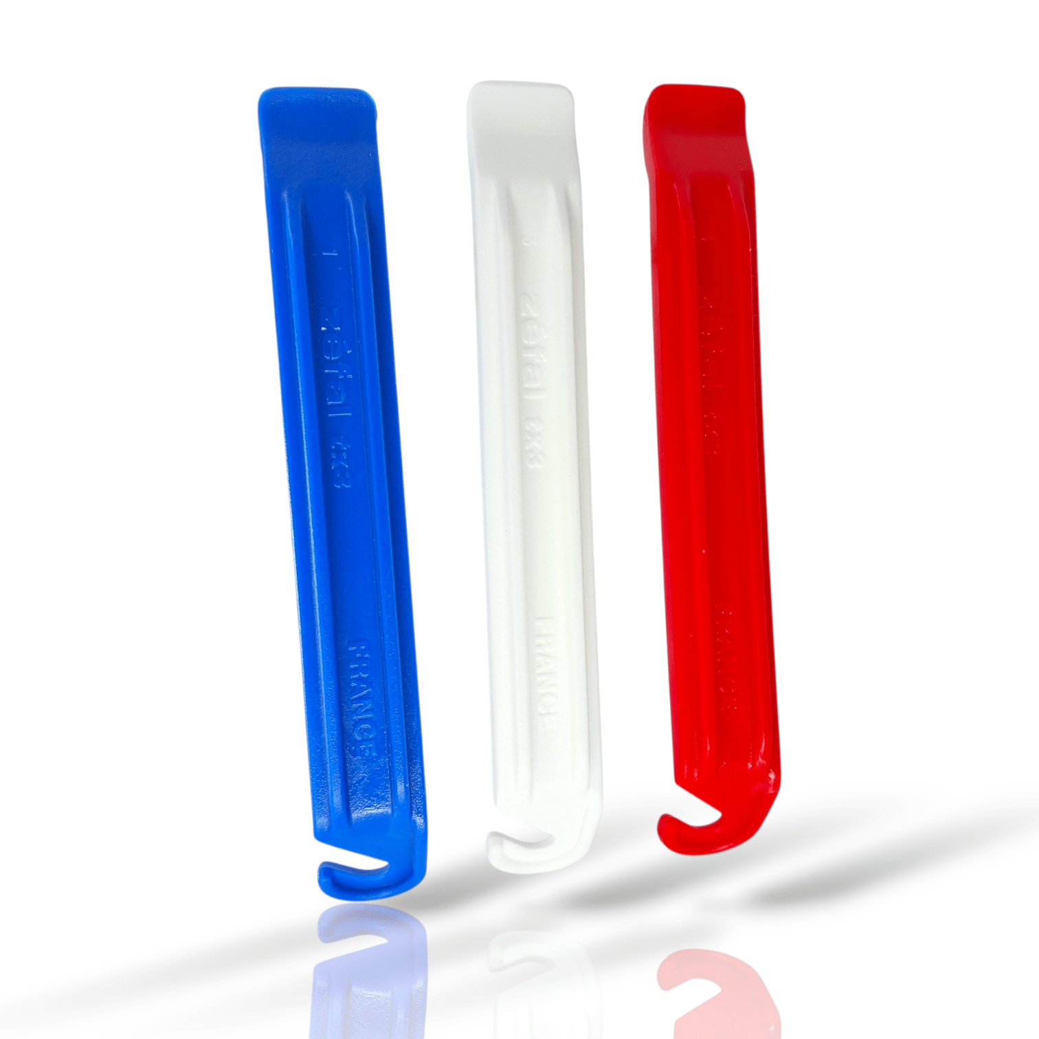 Zefal Dp20 Tyre Levers 3 Pc Blu/Wht/Red