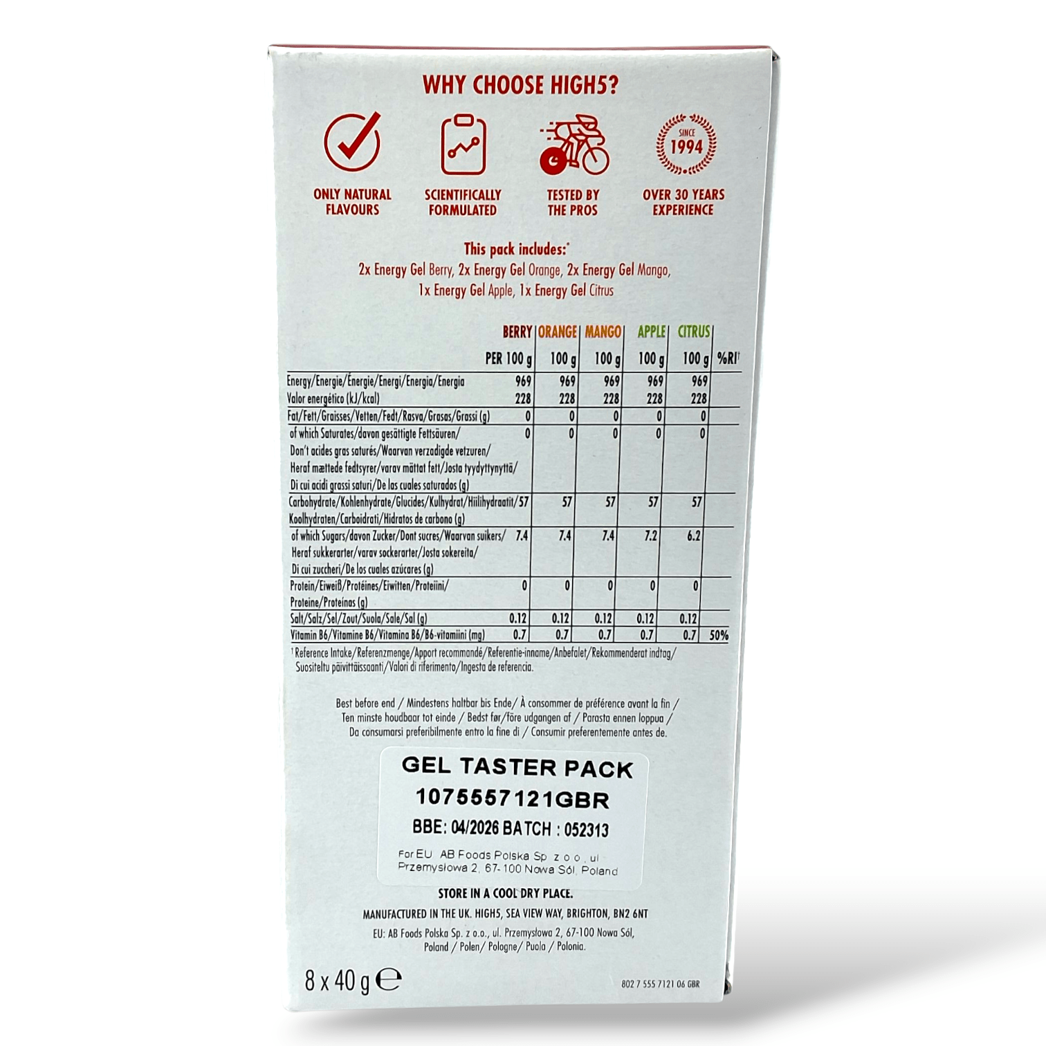 High5 High5 Gel Taster Pack