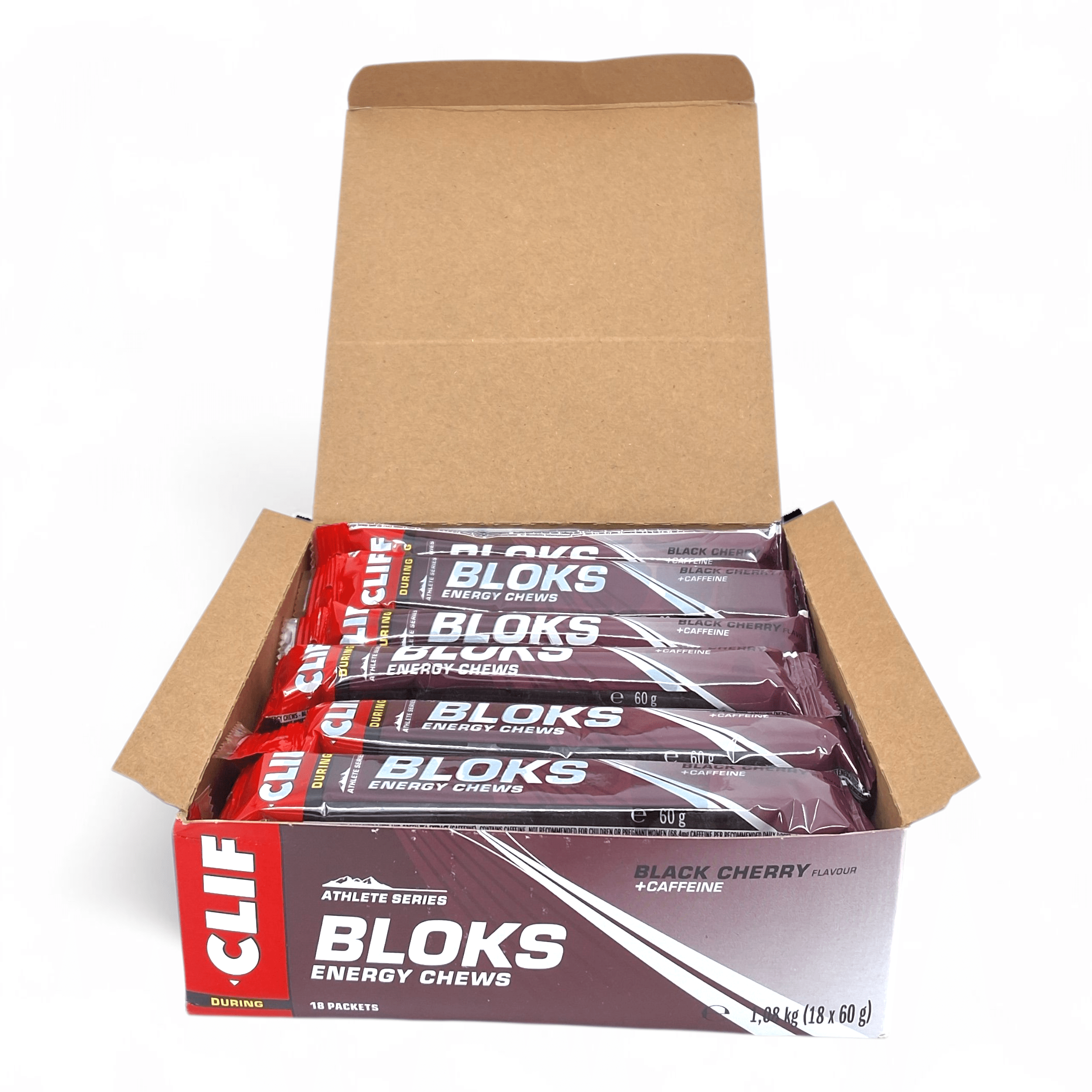 Clif Blok Energy Chews Black Cherry 18 Pack