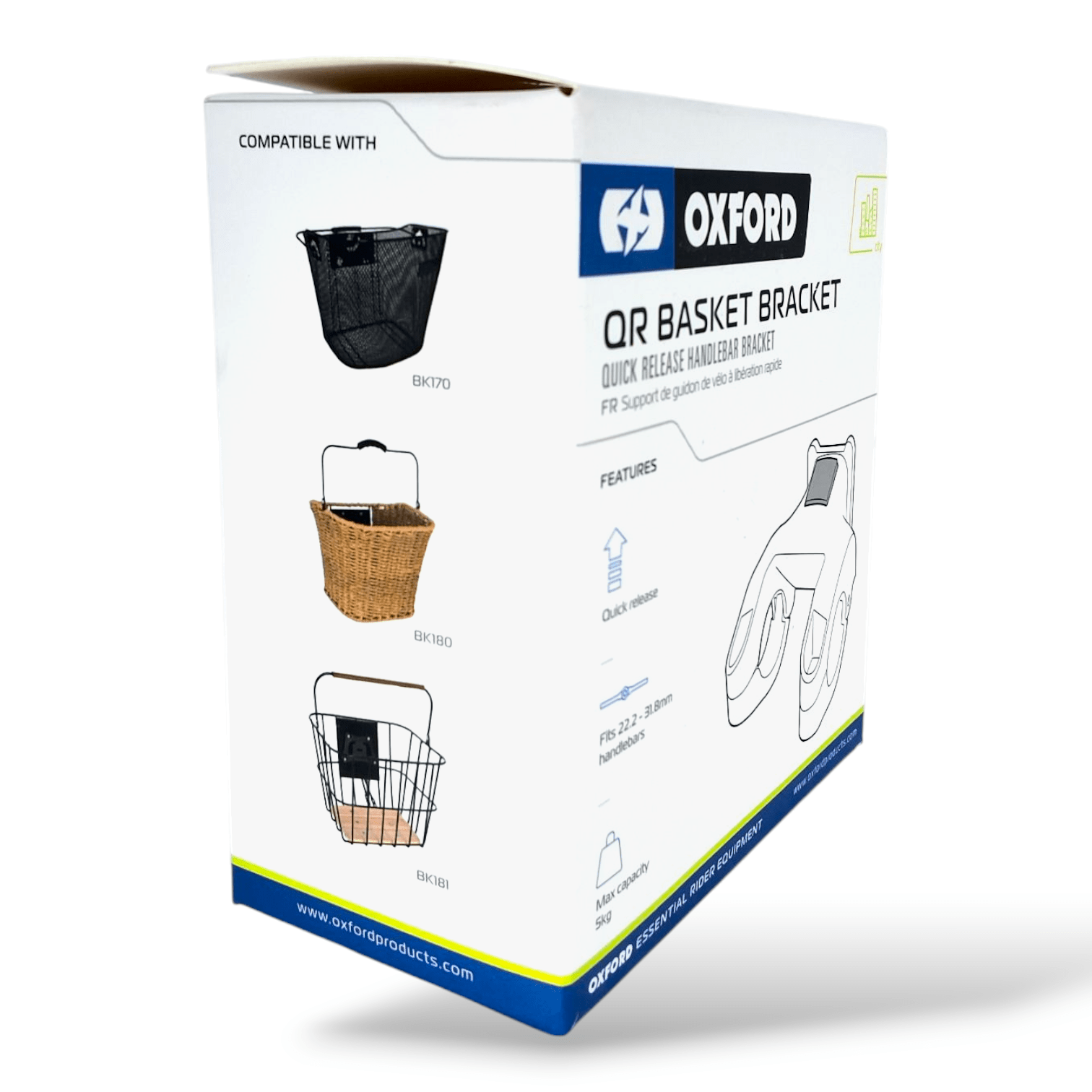 Oxford Quick Release Basket Handlebar Bracket