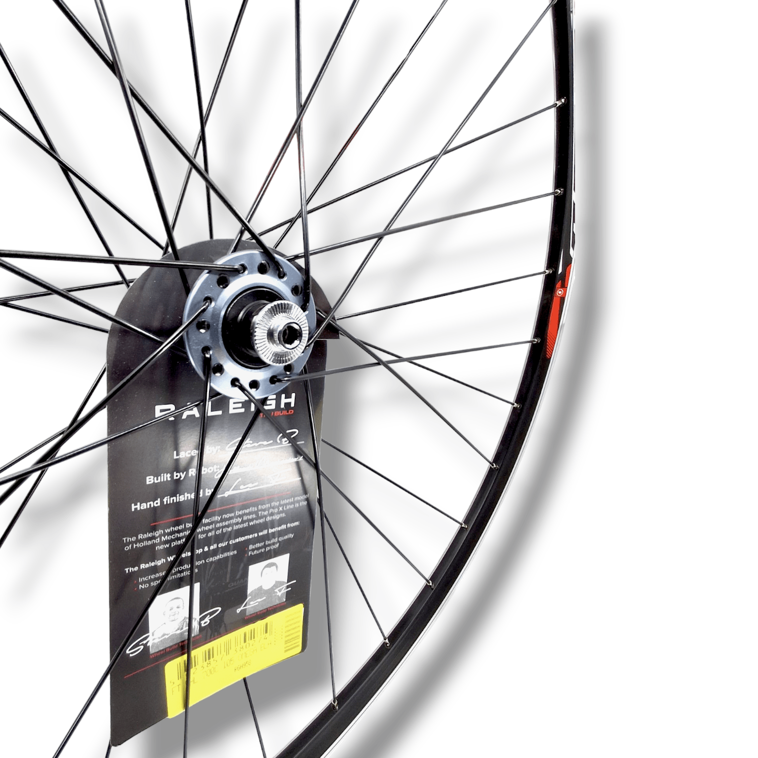 Tru-build wheels 700C Front Wheel, Shimano 105, Mach1 Omega Rim, 32H, Black - Front - Black