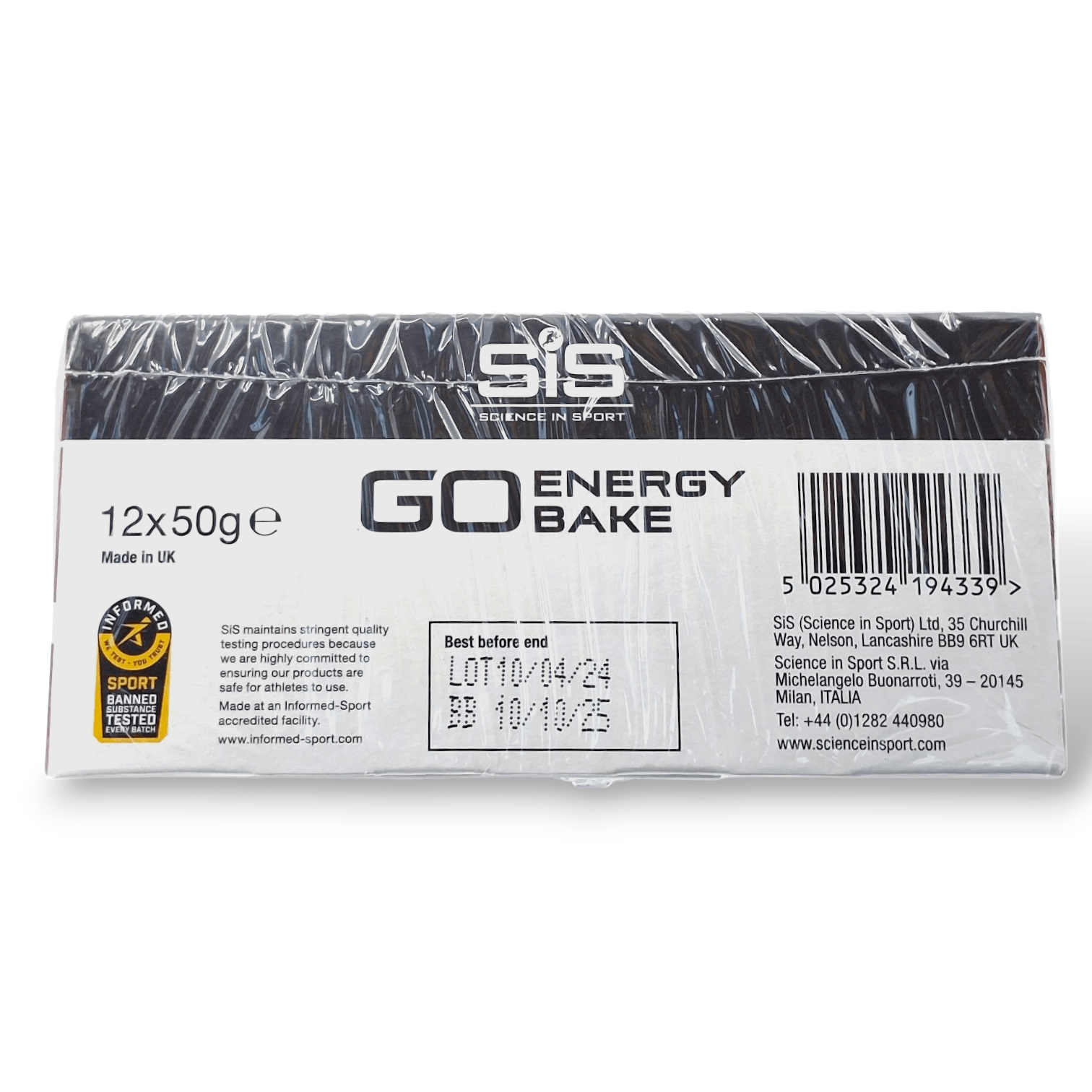 Science In Sport GO Energy Bake - box of 12 bars - tiramisu