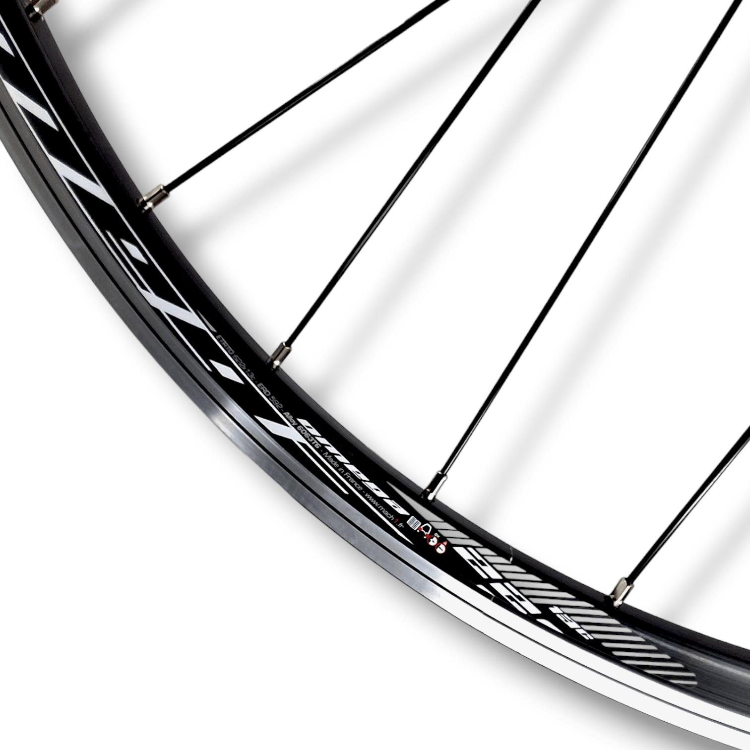 Tru-build wheels 700C Front Wheel, Shimano 105, Mach1 Omega Rim, 32H, Black - Front - Black