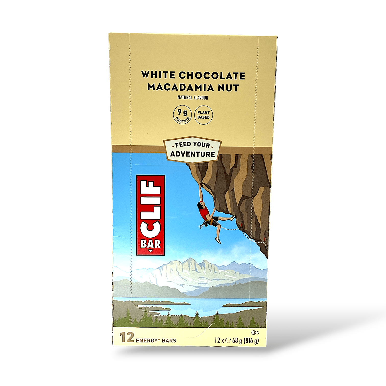 Clif Bar White Chocolate Macadamia 12 Pack 70% Organic