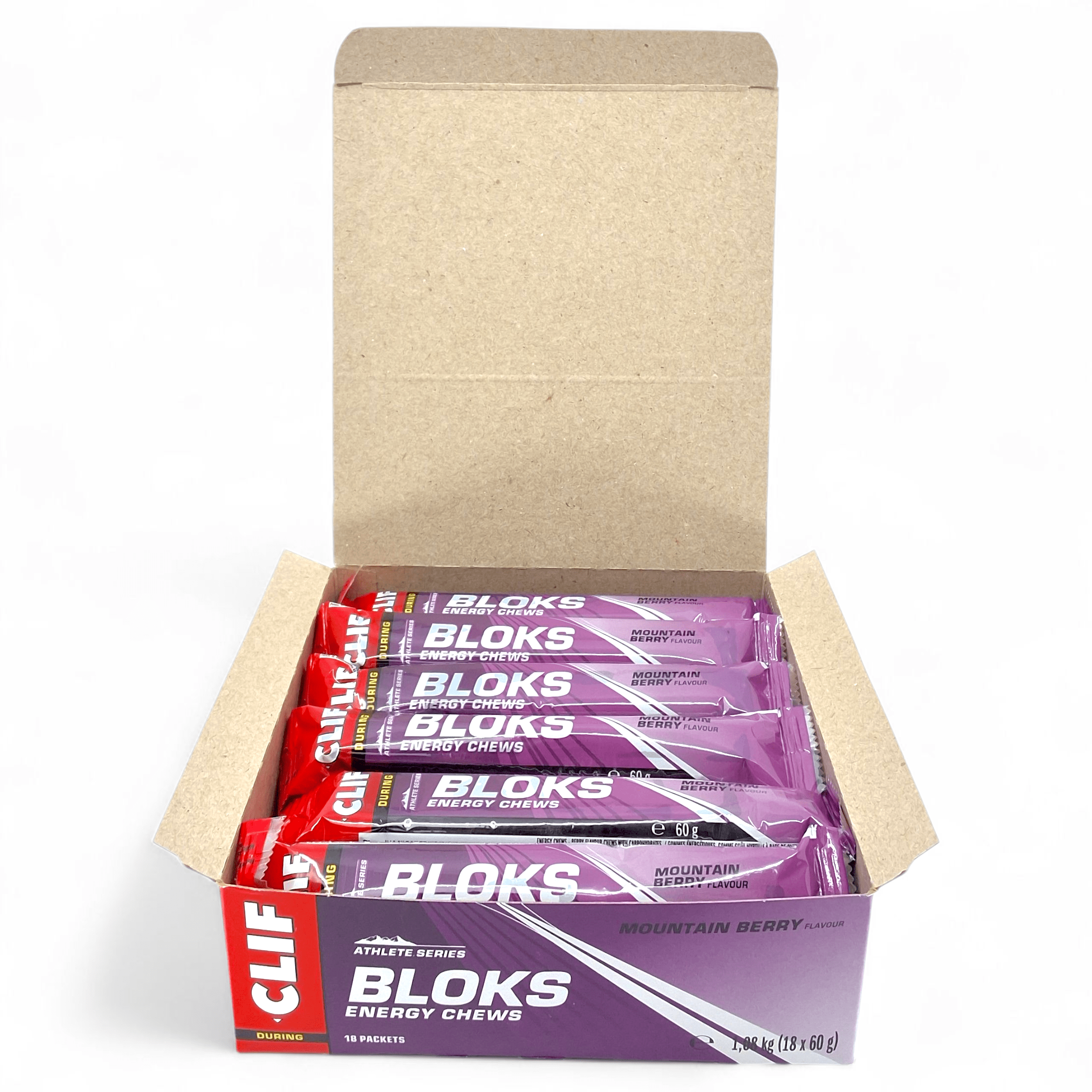 Clif Blok Energy Chews Mountain Berry 18 Pack