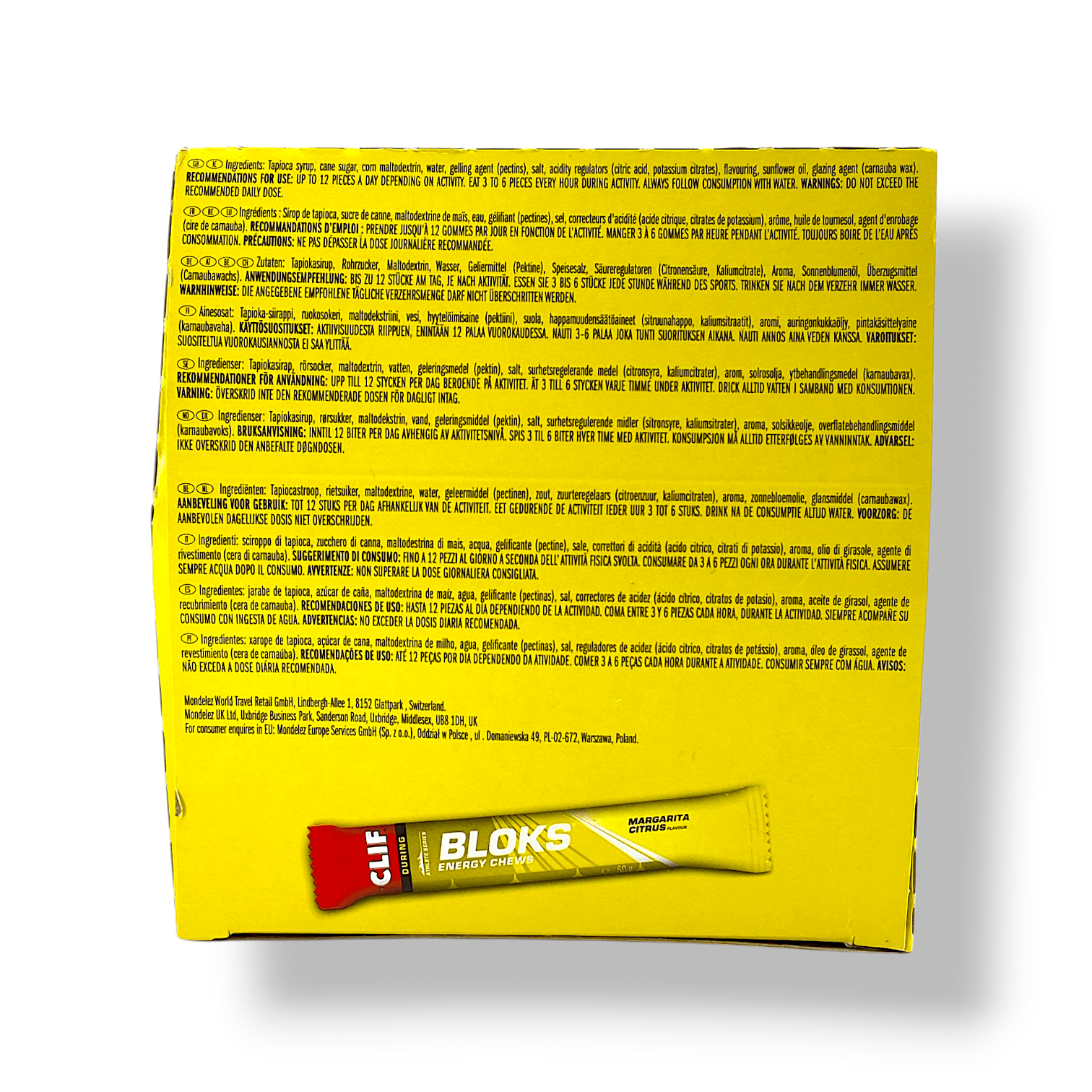 Clif Blok Energy Chews Margarita 18 Pack