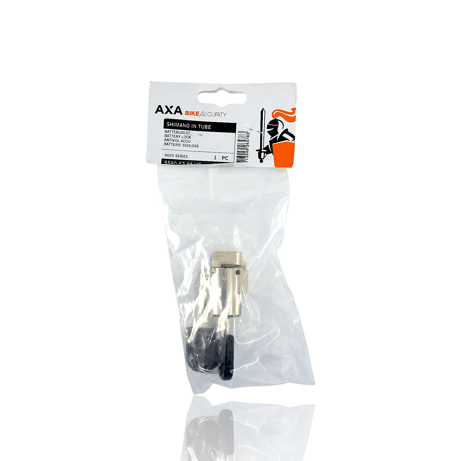 AXA Shimano 8020 Battery Pack Lock - Silver