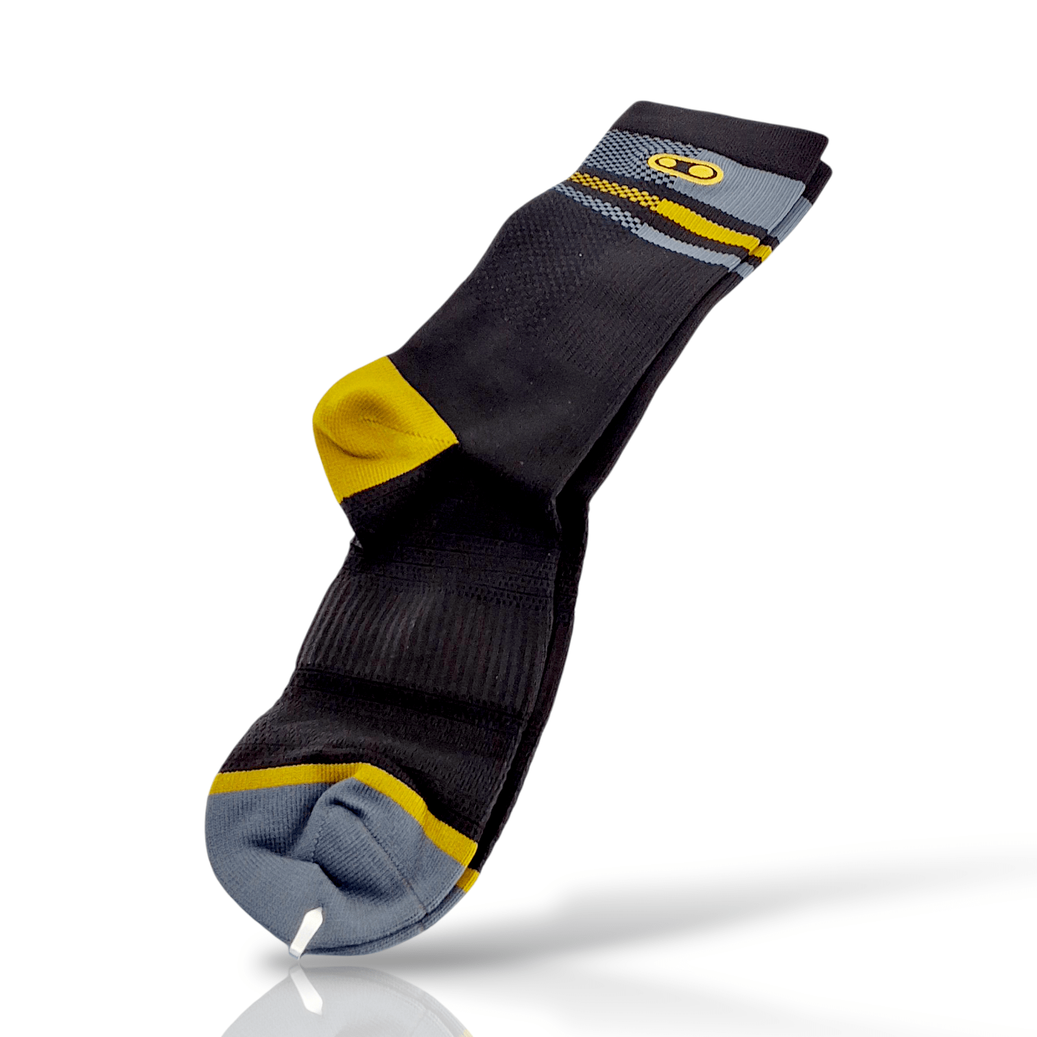Crankbrothers Icon Socks - Black/Gold - Small/Medium