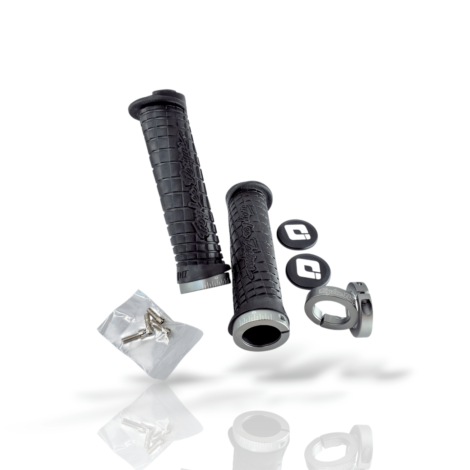 ODI Troy Lee Designs Lock On Grips 130mm - Black / Grey