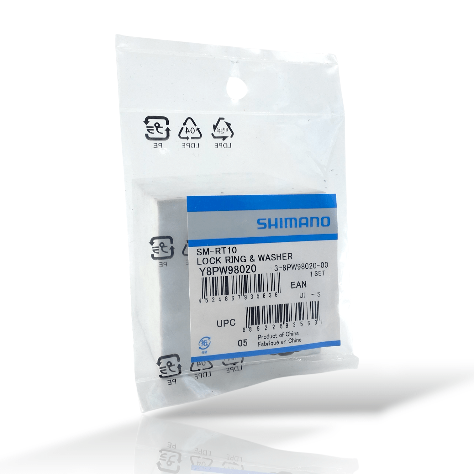 Shimano Spares SM-RT10 lock ring and washer - BLACK