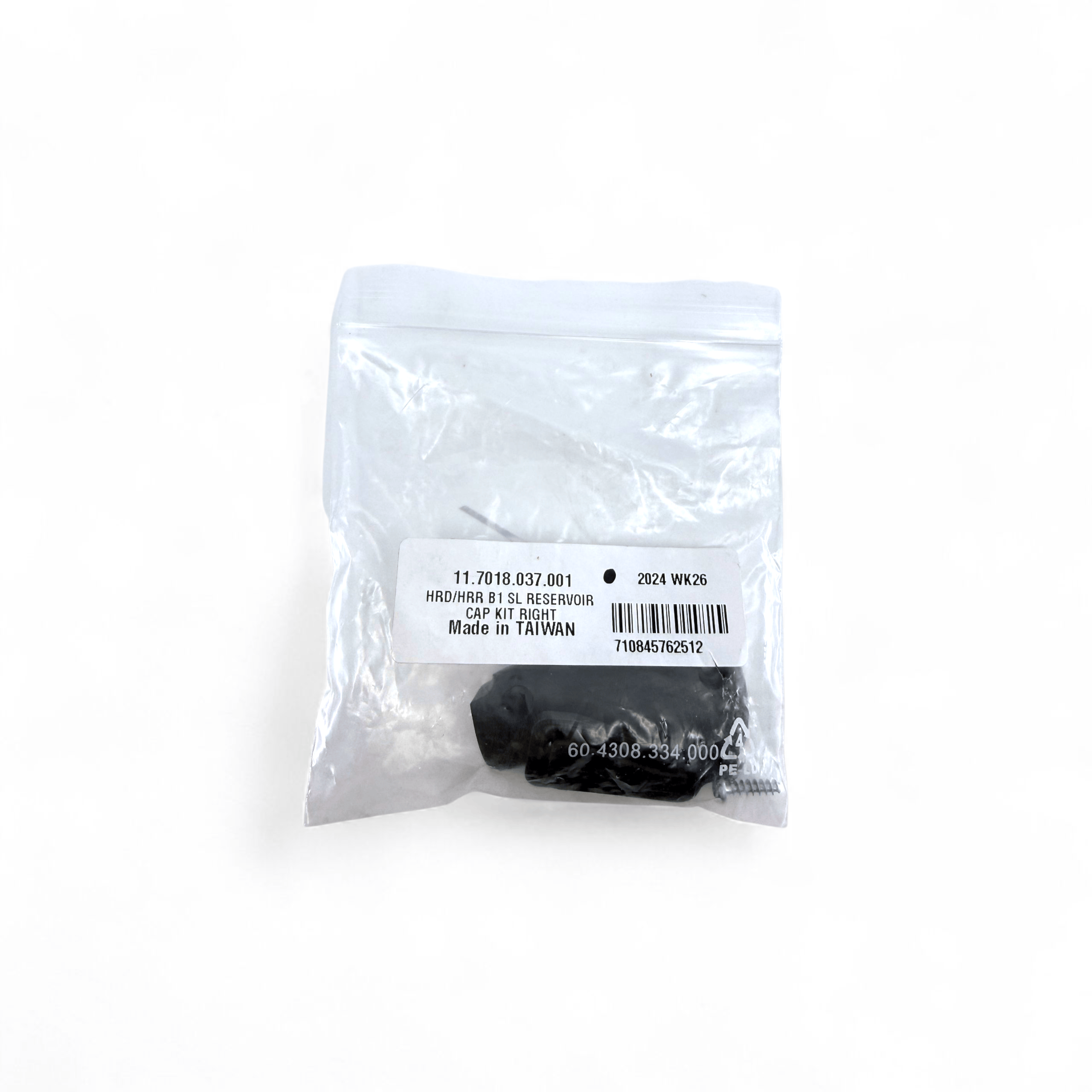 Sram Spare - Shifter Brake Reservoir Cap Kit Right HRD/HRR Bladder Kit Including Screws and Bleed Plug Qty 1: