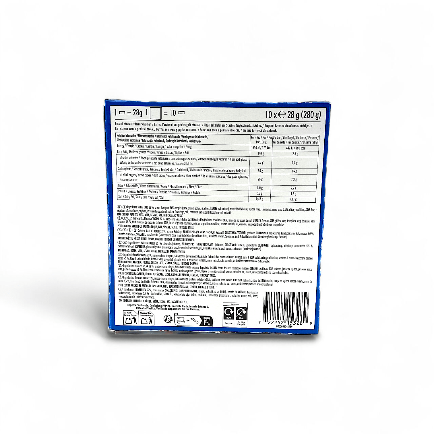 Clif Bar Mini Chocolate Chip 10 Pack 70% Organic