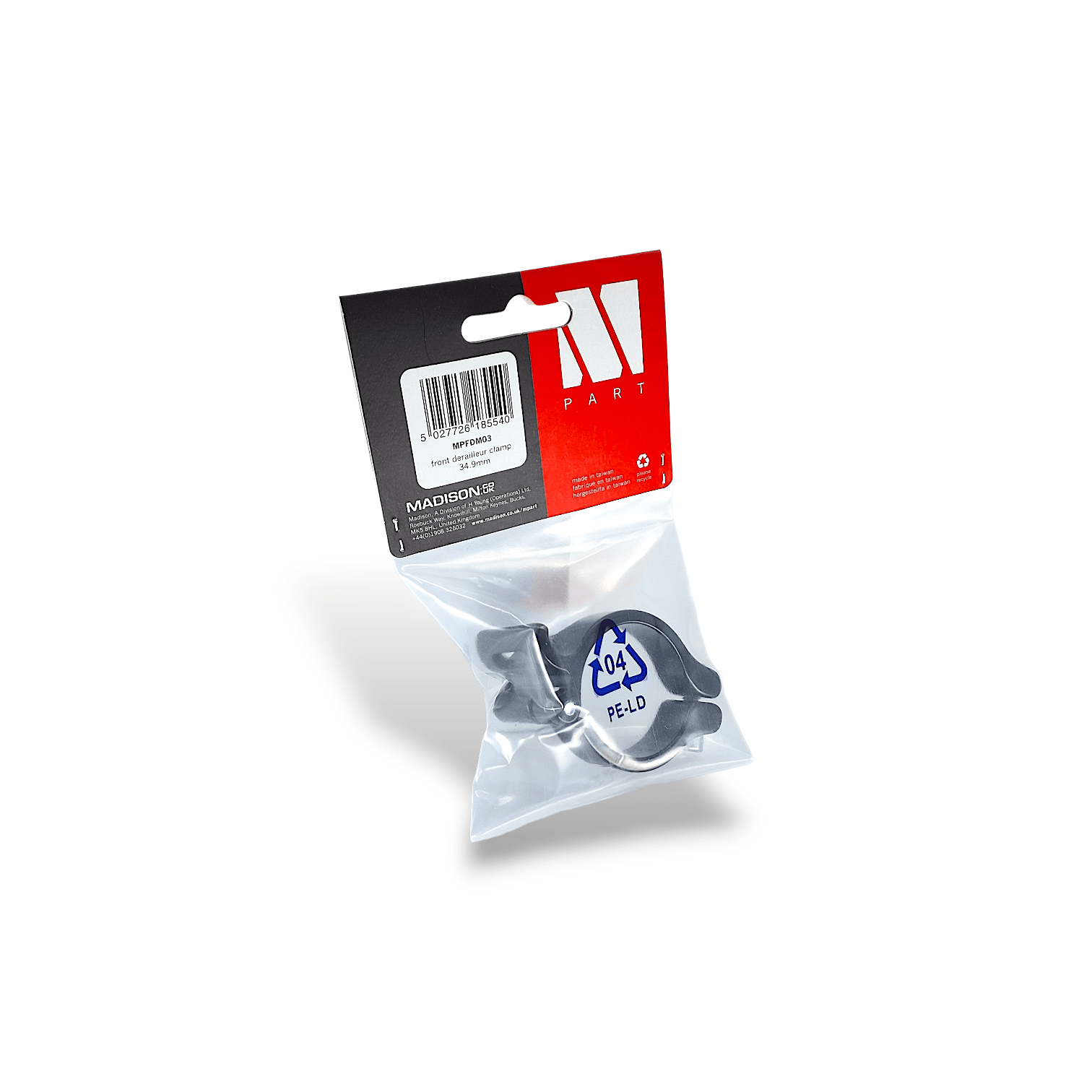 M Part Front derailleur clamp for a braze on front mech 34.9