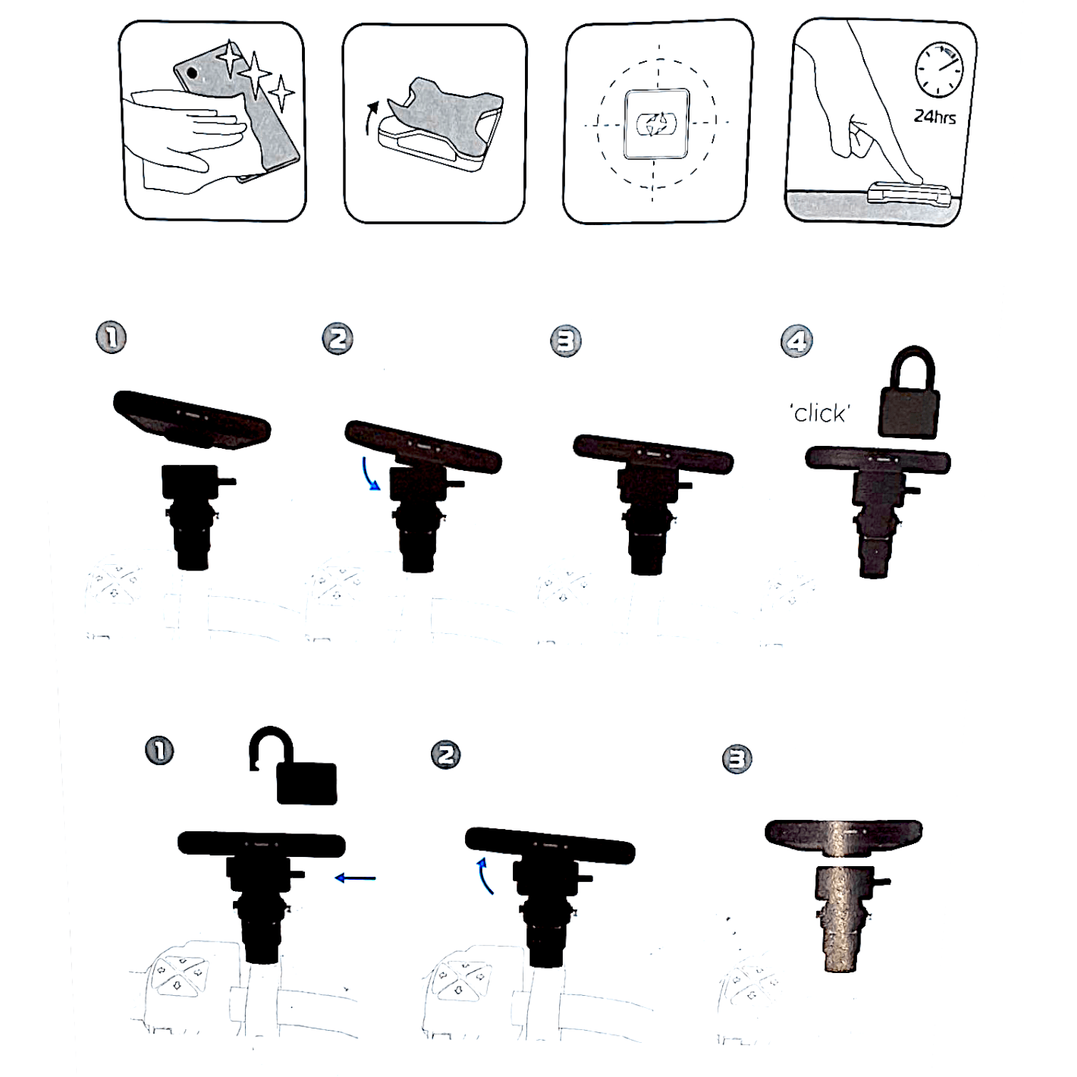 Oxford CLIQR Mirror Replacement Mount
