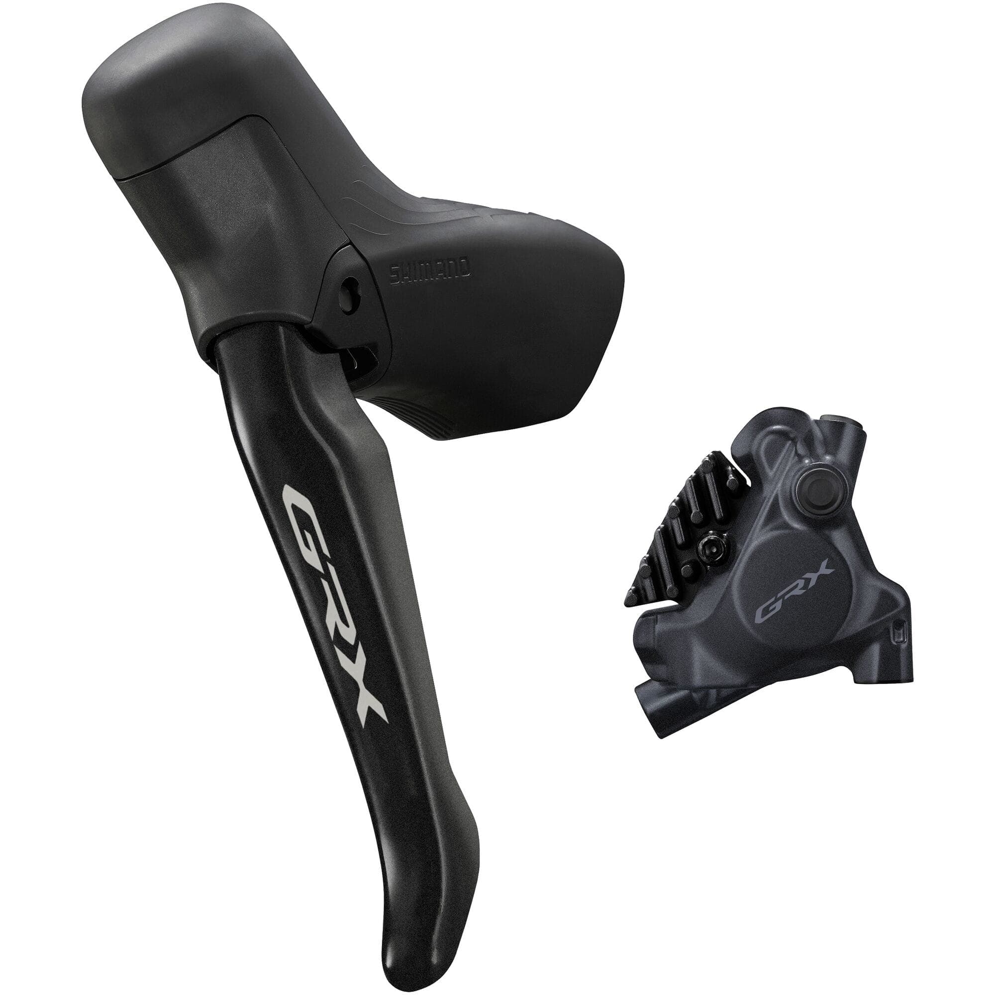 Shimano GRX BL-RS717 GRX hydraulic disc brake lever bled with BR-RX410 calliper; left rear