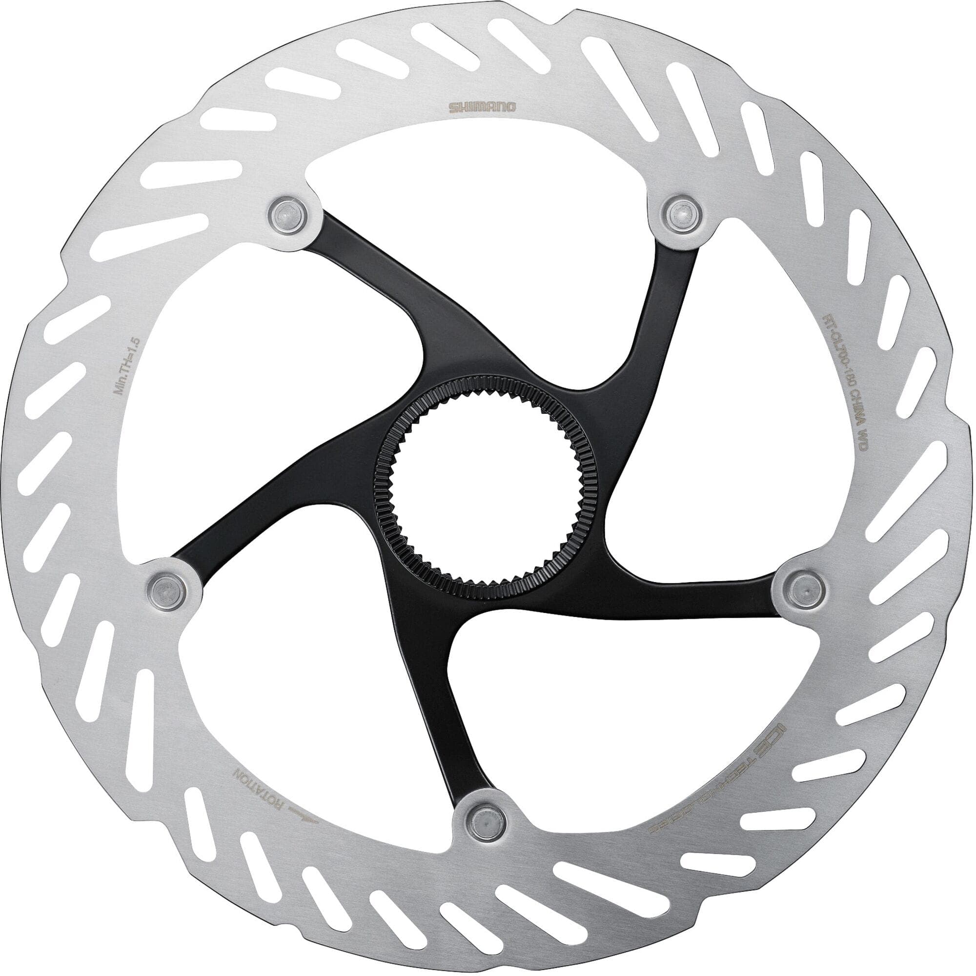 Shimano-RT-CL700-Ice-Tech-rotor-with-external-lockring,-180-mm