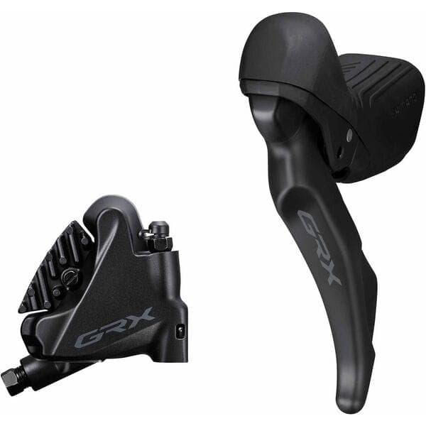 Shimano-GRX-GRX-ST-RX610/BR-RX410-bled-hydraulic-STI-set,-flat-mount-calliper,-LH-rear