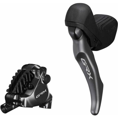 Shimano GRX BL-RX820 GRX hydraulic disc brake lever bled with BR-RX820 calliper; left rear
